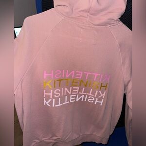 Kittenish pink hoodie